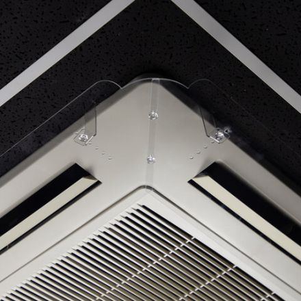 Экран для кондиционера потолочного размером от 850х850 до 950х950 мм, ПЭТ, прозрачный, 1,5 мм, 10000060