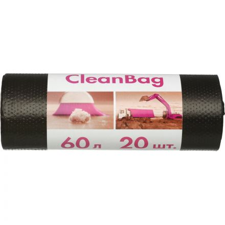 Мешки для мусора на 60 литров Концепция быта черные (15 мкм, в рулоне 20 штук, 58x65 см)