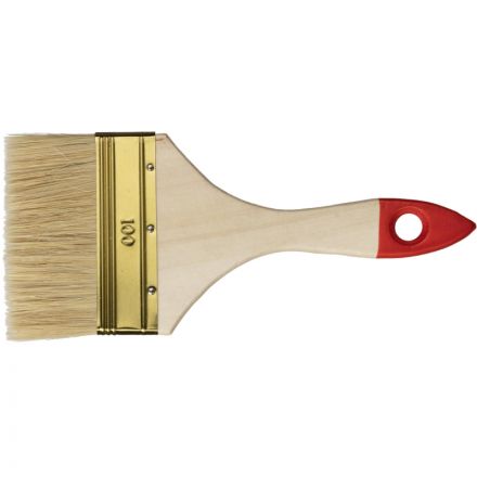 Кисть плоская ЗУБР УНИВЕРСАЛ-ОПТИМА, светлая щетина, 100мм01099-100-z01