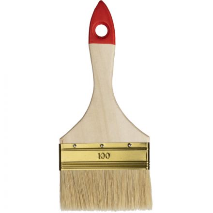 Кисть плоская ЗУБР УНИВЕРСАЛ-ОПТИМА, светлая щетина, 100мм01099-100-z01