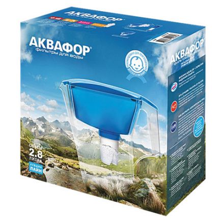 Кувшин-фильтр для очистки воды АКВАФОР "Лайн" модель P83B15N, 2,8 л, со сменной кассетой, зеленый, 203596 Кувшин-фильтр для очистки воды АКВАФОР "Лайн" модель P83B15N, 2,8 л, со сменной кассетой, зеленый, 203596