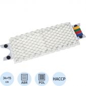 Насадка моп плоская Vileda Professional МикроЛайт УльтраСпид Мини микроволокно с абразивами/ПЭС 34х14 см белая (арт. производителя 517278)