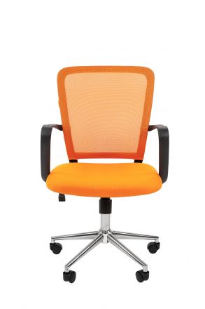Офисное кресло Chairman 698 Россия TW-66 оранжевый хром new Офисное кресло Chairman 698 Россия TW-66 оранжевый хром new