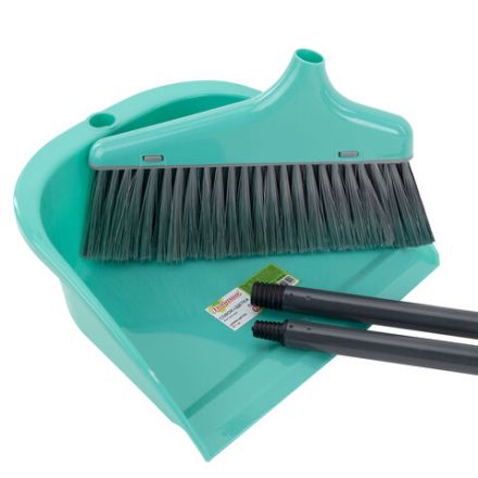 Совок для мусора КОМПЛЕКТ щетка + совок + 2 рукоятки 80 см и 87 см с резьбой, ЛЕНИВКА, ЛЮБАША, 700056 Совок для мусора КОМПЛЕКТ щетка + совок + 2 рукоятки 80 см и 87 см с резьбой, ЛЕНИВКА, ЛЮБАША, 700056