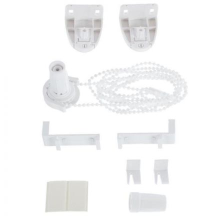 Рулонная штора ARX_Блэкаут Шалюр Белый 050x160 Мини