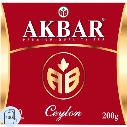 Чай Акбар Ceylon черный 100 пакетиков