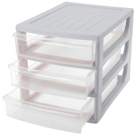 Бокс с выдвижными лотками А4 260х368х265мм 3выдв.отд, светло-сер. 433223930 Бокс с выдвижными лотками А4 260х368х265мм 3выдв.отд, светло-сер. 433223930