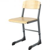 Стул ученический MET_Комус Мебель Школа 2.0, 3-5 р.г. серый Стул ученический MET_Комус Мебель Школа 2.0, 3-5 р.г. серый