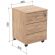 Тумба выкатная Easy LT Оптима 400x420x530 3 ящ. Дуб крафт золотой