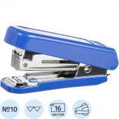 Степлер -мини КОМУС (N10) до 16 лист. синий антистеп