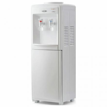 Кулер-водонагреватель БЕЗ ОХЛАЖДЕНИЯ, VATTEN V09WF, напольный, шкаф, 2 крана, белый, 0506, УТ-00000506