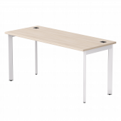 Стол прямой Everprof EVO на металлокаркасе 1580х670х755 мм опоры 45гр Дуб Соната/Белый