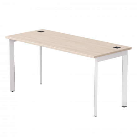 Стол прямой Everprof EVO на металлокаркасе 1580х670х755 мм опоры 45гр Дуб Соната/Белый