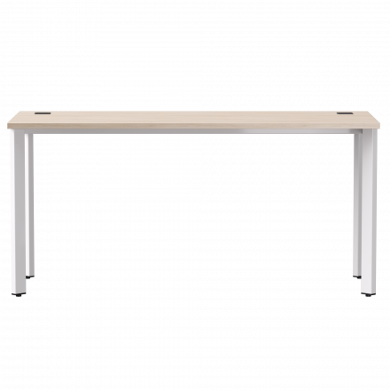 Стол прямой Everprof EVO на металлокаркасе 1580х670х755 мм опоры 45гр Дуб Соната/Белый