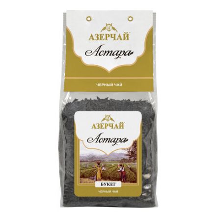 Чай листовой АЗЕРЧАЙ "Астара Букет" черный крупнолистовой 400 г, 418065