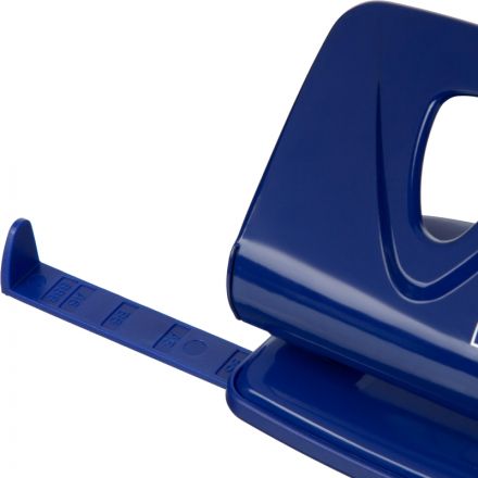 Дырокол Attache Symbol до 30 листов, линейка, металл, синий