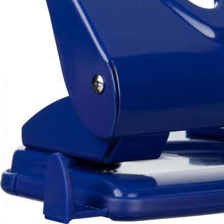 Дырокол Attache Symbol до 30 листов, линейка, металл, синий