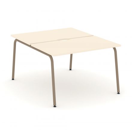 Estetica Рабочая станция на 2 места ES.D.RS-2.2-VK Сатин/Латте металл 1180*1500*750