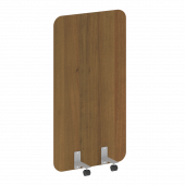 R-line Перегородка на металлических опорах, на роликах DP.R-80-150 Орех/Серый металл 800*18*1500 R-line Перегородка на металлических опорах, на роликах DP.R-80-150 Орех/Серый металл 800*18*1500