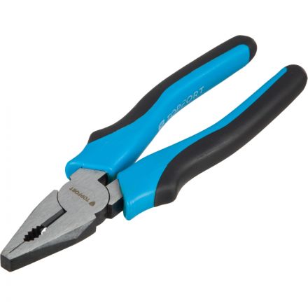 Плоскогубцы 180 мм TOPFORT из углеродистой стали с ручкой из ПВХ