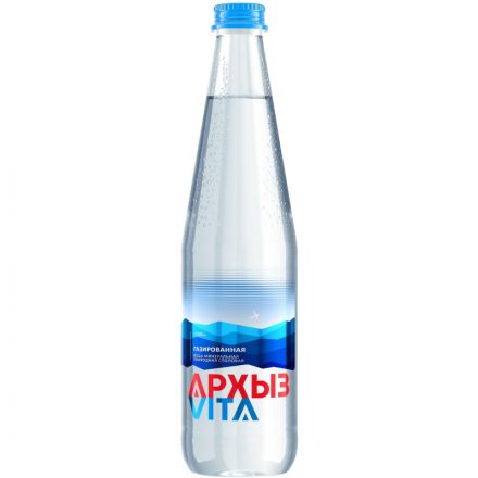 Вода минеральная Архыз Vita природ. столов., газ., стекло, 0,5л