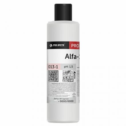 Средство для уборки после строительства, 1 л, PRO-BRITE ALFA-19, кислотное, концентрат, 013-1 Средство для уборки после строительства, 1 л, PRO-BRITE ALFA-19, кислотное, концентрат, 013-1