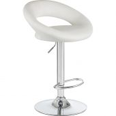 Стул барный LO_DOBRIN MIRA LM-5001_CH-M_EL белый Стул барный LO_DOBRIN MIRA LM-5001_CH-M_EL белый