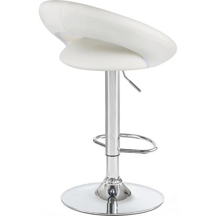Стул барный LO_DOBRIN MIRA LM-5001_CH-M_EL белый