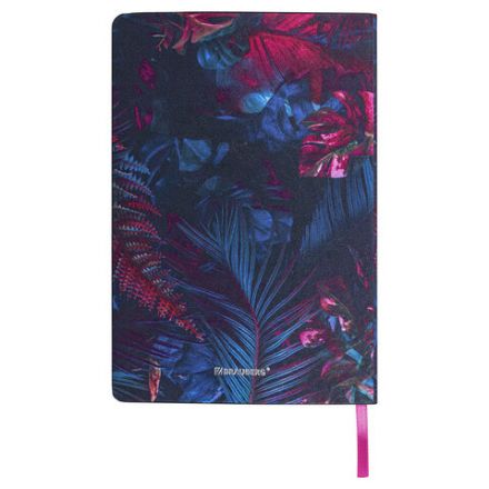 Блокнот А5 (143x210 мм), BRAUBERG VISTA "Tropicano", под кожу, гибкий, срез фольга, 80 л., 112079