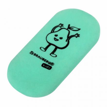 Ластики BRAUBERG KIDS "Fruits", НАБОР 6 штук, 50х23х10 мм, овальные, ассорти, 272669