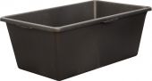 Емкость 90л. строительная, прямоугольная, без крышки цв. чёрный