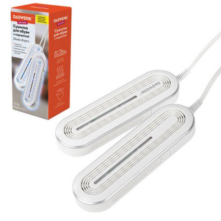 Сушилка для обуви раздвижная с подсветкой, электрическая, сушка для обуви, 16 Вт, DASWERK (ДАСВЕРК) SD15, 456792