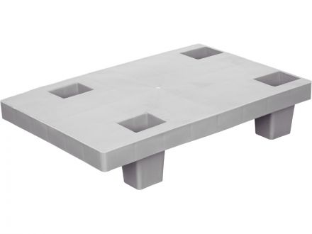 Паллет 600х400х130 (сплошной на ножках) серый