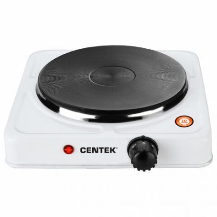 Настольная электрическая плита CENTEK CT-1506, 1000 Вт, 1 конфорка, 5 режимов нагрева, белая