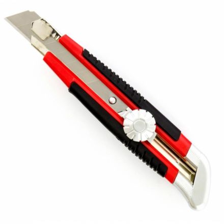 Нож Matrix 18мм метал.направл.,винтовой фиксатор лезвия (78914)