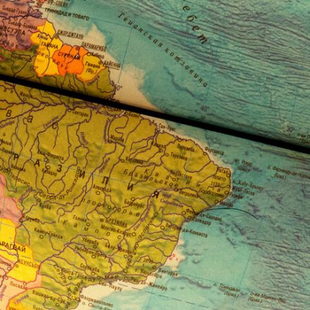 Глобус интерактивный + очки VR, политический, GLOBEN, 25 см с подсветкой, INT12500304