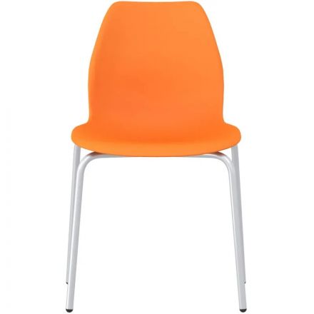 Стул обеденный SHT-ST29/S130 HD оранжевый ral2003/хром лак  239706