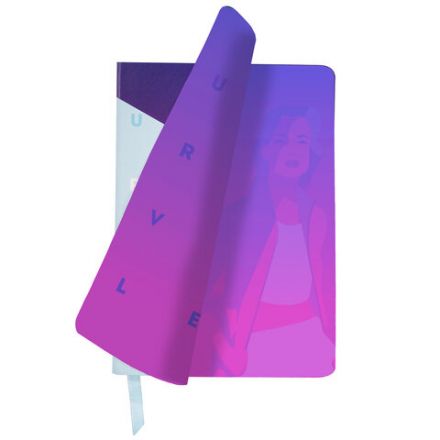 Ежедневник недатированный B6 (127х186 мм), BRAUBERG VISTA, под кожу, гибкий, 136 л., "Ultraviolet", 112104