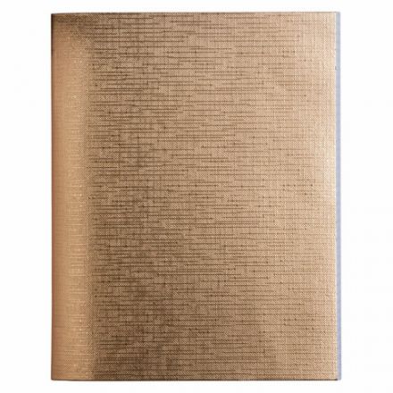 Тетрадь бумвинил А5 48 л. скоба, офсет №1, клетка, с полями, "ЗОЛОТО Metallic", HATBER, 059231, 48Т5бвВ1