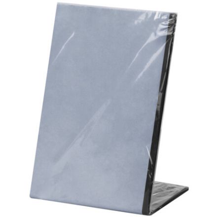 Табличка меловая настольная А4 (21x29,7 см), L-образная, вертикальная, ПВХ, ЧЕРНАЯ, BRAUBERG, 291292