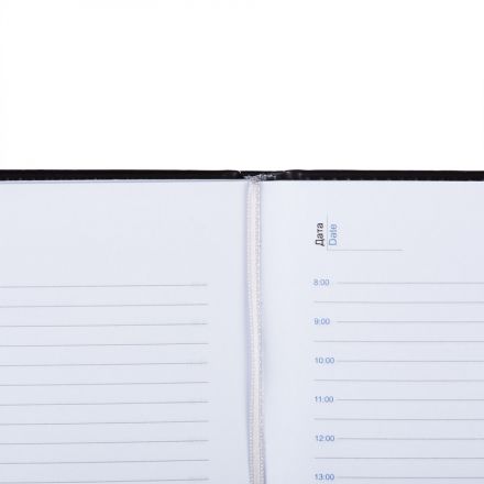 Ежедневник недатированный черный,А5,148х218мм,176л,ATTACHE ВИВА