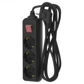 Удлинитель сетевой ФОТОН 16-53ЕS, 5м, 3 р, 16А, с выкл., с заземл., Черный