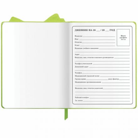 Дневник 1-4 класс 48 л., кожзам (твердая с поролоном), фигурный край, ЮНЛАНДИЯ, "Фея", 106932