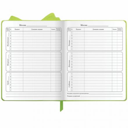 Дневник 1-4 класс 48 л., кожзам (твердая с поролоном), фигурный край, ЮНЛАНДИЯ, "Фея", 106932