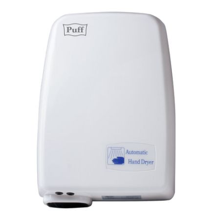 Сушилка для рук PUFF-120, 1200 Вт, пластик, белая, 1401.334
