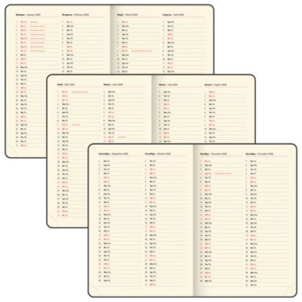 Ежедневник датированный 2026 БОЛЬШОЙ ФОРМАТ 210х297 мм, А4, BRAUBERG "Imperial", под кожу, синий, 117247