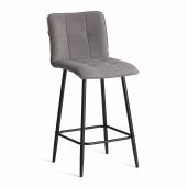 Полубарный стул  Bari/Бари велюр, серый, 29, 42х55х99 см