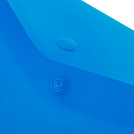 Папка-конверт с кнопкой прозрачная А4 BRAUBERG UNIVERSAL, вертикальная, синяя, 0,15 мм, 273076