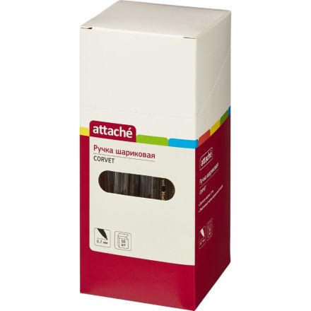 Ручка шариковая Attache Corvet красная (толщина линии 0.7 мм)