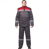 Костюм рабочий зимний муж з31-КПК сер/красн (р.64-66) 170-176 (Арсенал-СП)